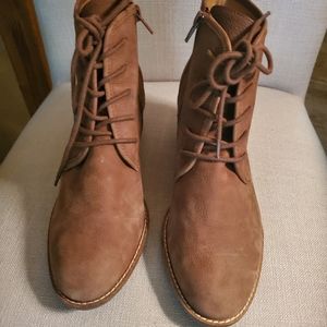 Lucky brand leather ankle boots